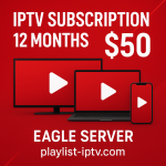 IPTV Subscription 12 Months 50$