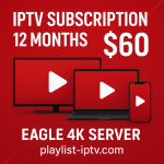 IPTV Subscription 12 Months 60$